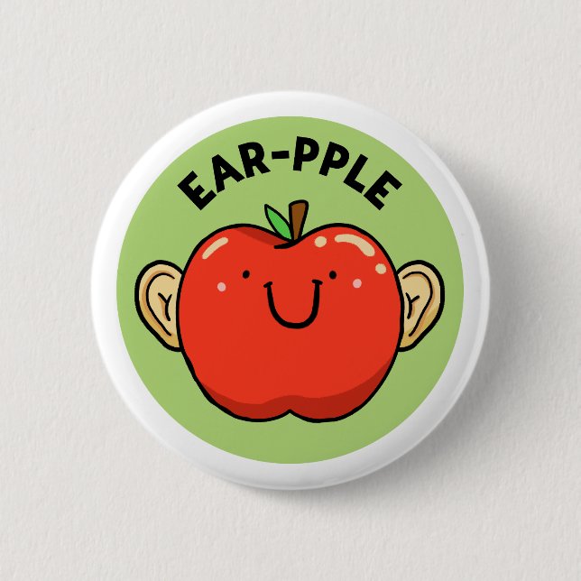 Ohrwürfel-Pun-Button Button (Vorderseite)