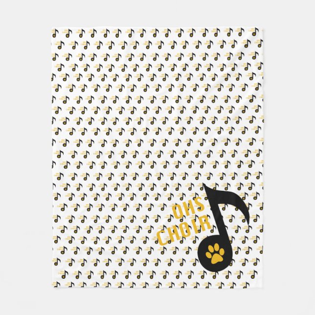 OHSChoir Note Fleece Blanket (Vorderseite)