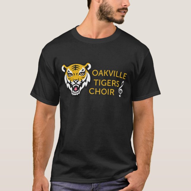OHSChoir Tiger Men's Dark T-Shirt (Vorderseite)