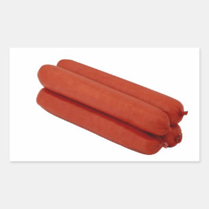 Oi Oi Zervelatwurst Rechteckiger Aufkleber