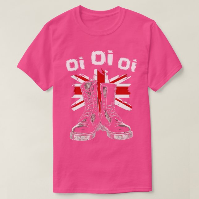 Oi Skinhead Hooligan Punk Music Oi Oi Punk T-Shirt (Design vorne)