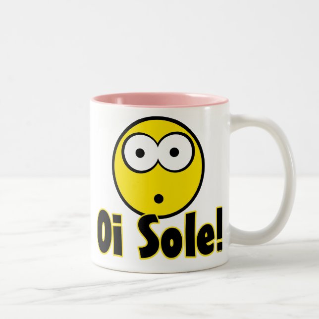Oi Sohle! Zweifarbige Tasse (Rechts)