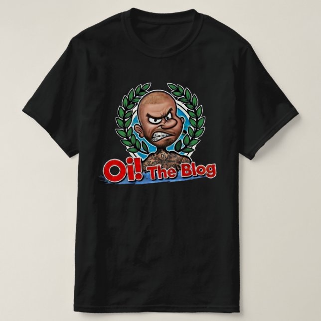 Oi the Blog Cartoon T-Shirt (Design vorne)