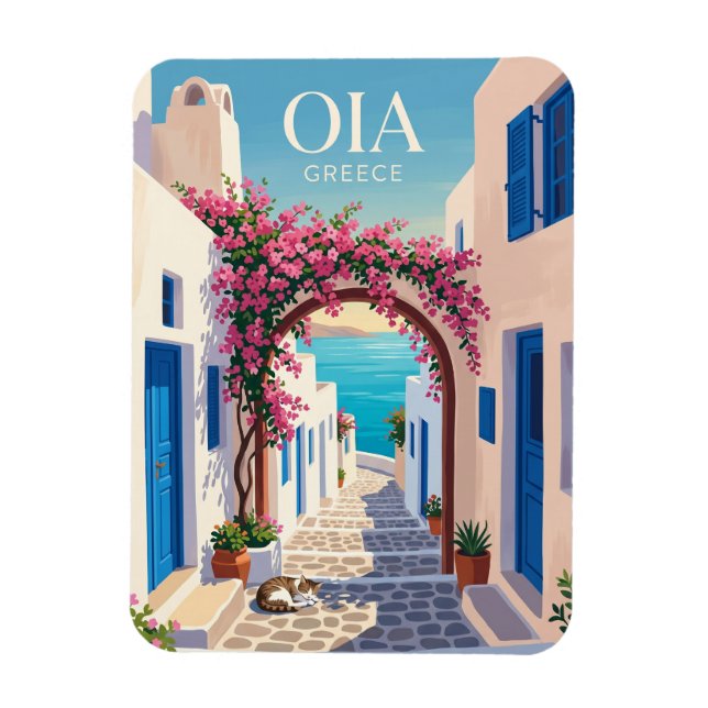 Oia Griechenland Magnet (Vertikal)