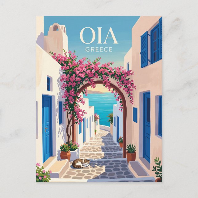 Oia Griechenland Postkarte (Vorderseite)