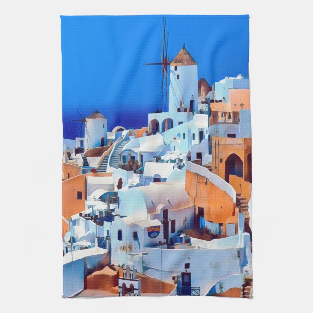 OIA - Labyrinth der Schritte - Geschirrtuch (Vertikal)