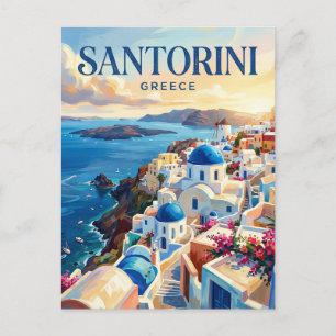 Oia, Santorin Griechenland Postkarte
