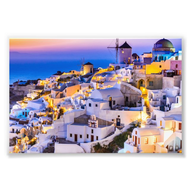 Oia Santorini Fotodruck (Vorne)