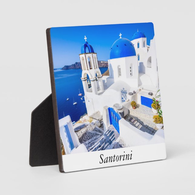 Oia Santorini Fotoplatte (Vorderseite)