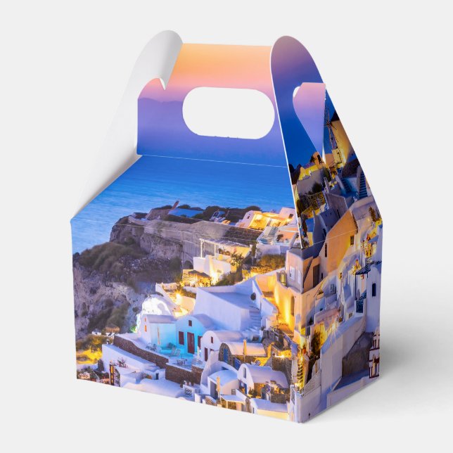 Oia Santorini Geschenkschachtel (Rückseite)