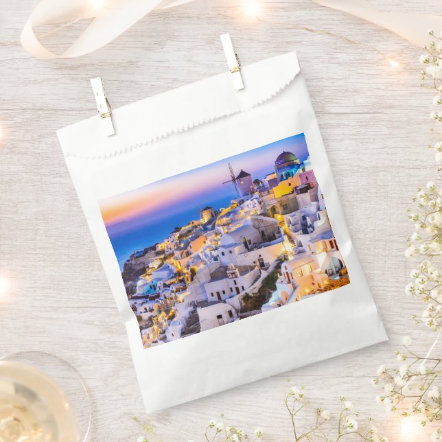 Oia Santorini Geschenktütchen (Ausgeschnitten)