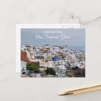 Oia, Santorini, Griechenland Postcard Postkarte