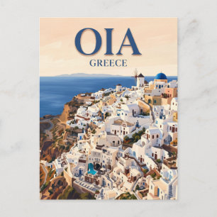 Oia, Santorini Griechenland Postkarte