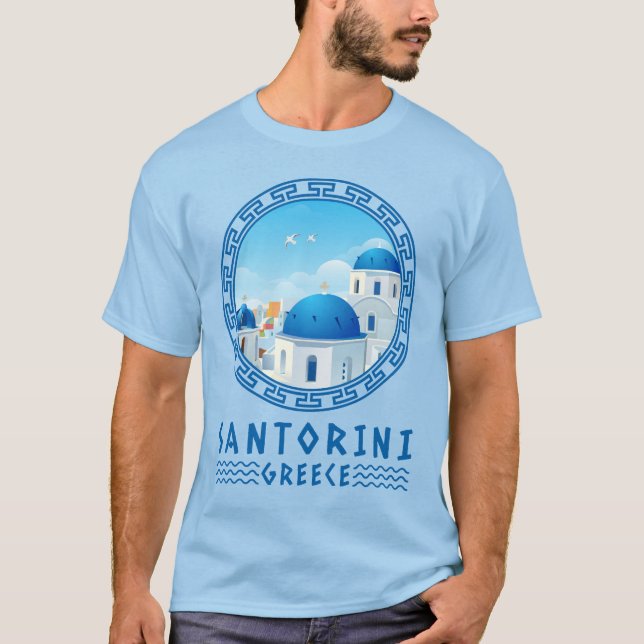Oia, Santorini, Griechenland T-Shirt (Vorderseite)