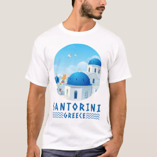 Oia, Santorini, Griechenland Weiße Männer T-Shirt