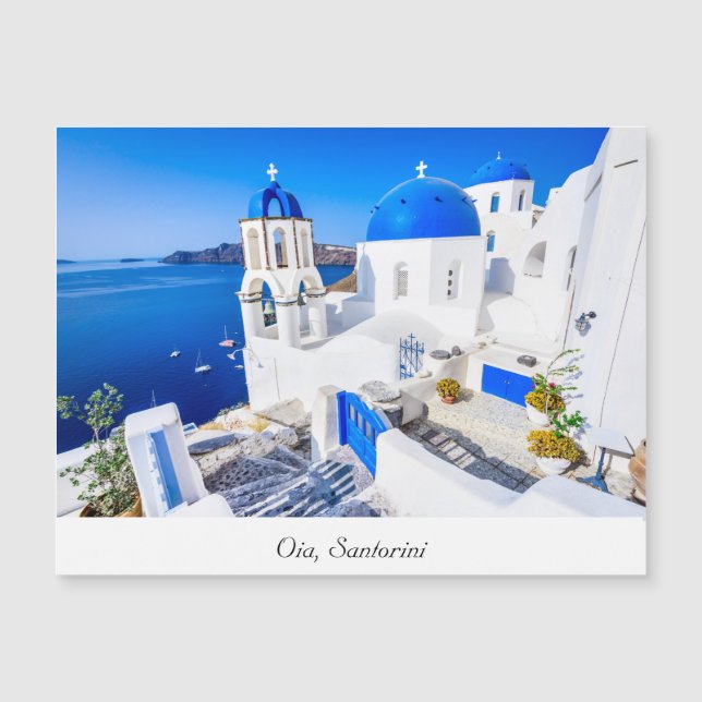 Oia Santorini Magnetkarte (Vorderseite)