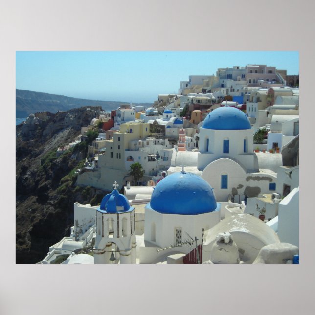 Oia, Santorini Poster (Vorne)