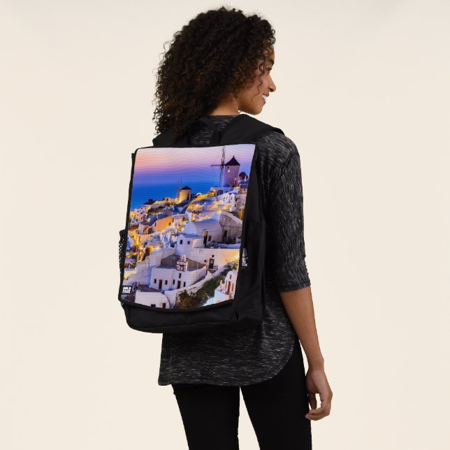 Oia Santorini Rucksack (Ausgewaschen)
