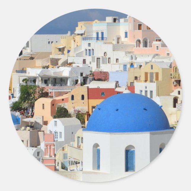 Oia Santorini Stickers (Vorderseite)