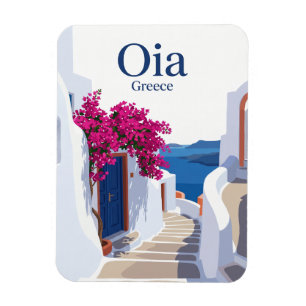 Oia Seitenstraße Griechenland Magnet