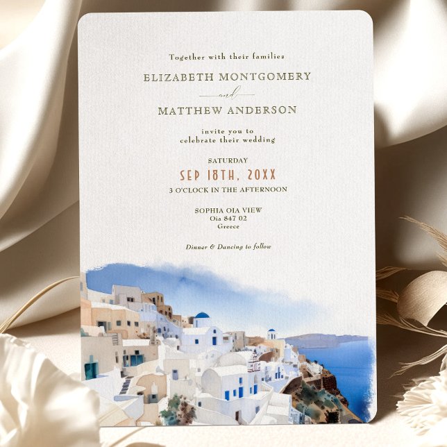 Oia Village Santorini Island Griechenland Wedita I Einladung (Von Creator hochgeladen)
