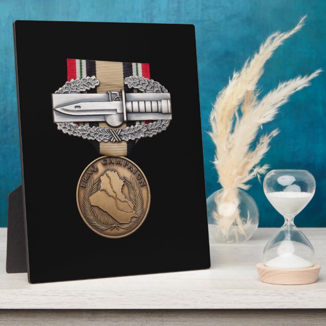 OIF Combat Action Abzeichen Fotoplatte (Seite)