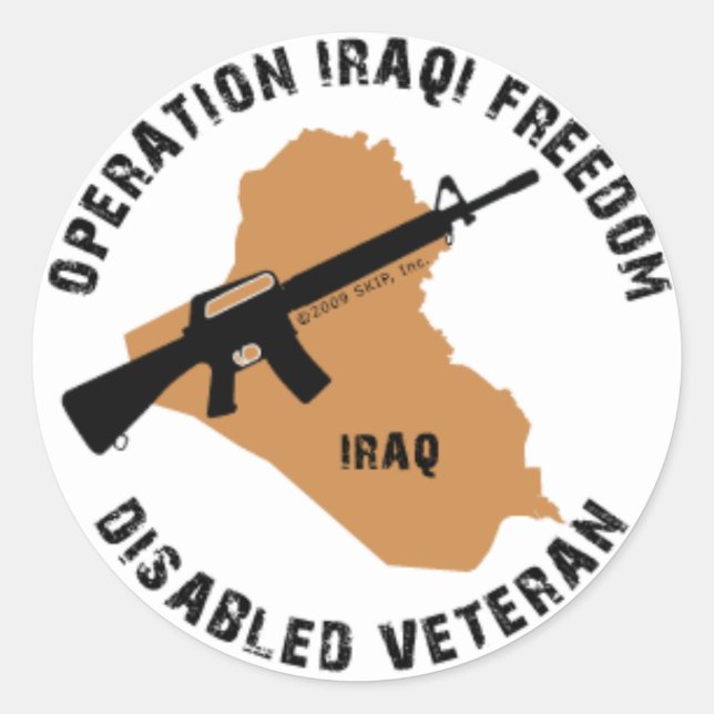 OIF Decal Runder Aufkleber (Vorderseite)