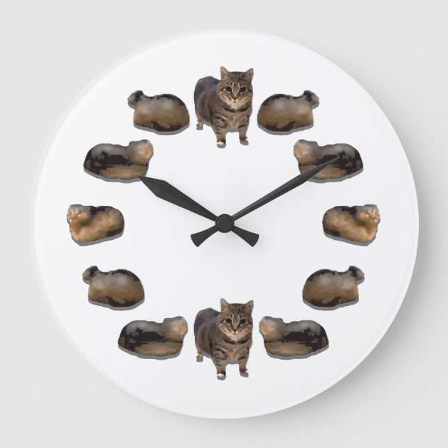 Oiia o' clock große wanduhr (Vorderseite)