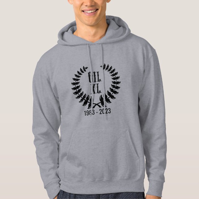 OIL 40 Jubiläum Sweatshirt mit dunklem Logo (Vorderseite)