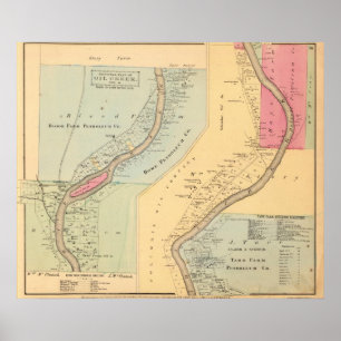 Oil Creek Crawford County and Venango County Pa Poster