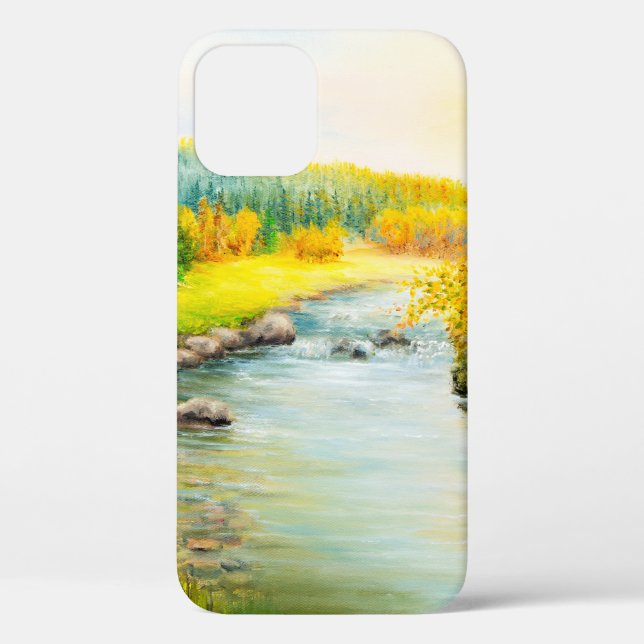  oil painting of beautifl autumn landscape, forest Case-Mate iPhone hülle (Rückseite)