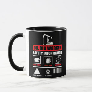 Oil Rig Worker Plan USA American Gas Oilfield  Tasse