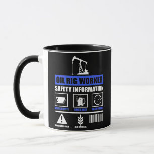 Oil Rig Worker Plan USA American Gas Oilfield  Tasse
