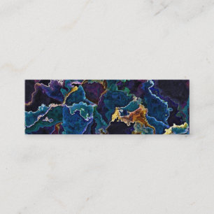 Oil Slick Business Card Mini Visitenkarte