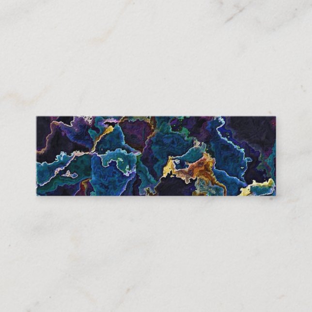 Oil Slick Business Card Mini Visitenkarte (Vorderseite)