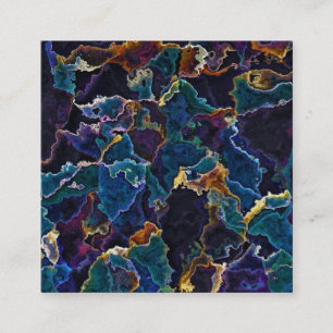 Oil Slick Business Card Quadratische Visitenkarte