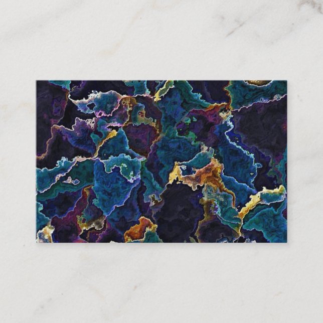 Oil Slick Business Card Visitenkarte (Vorderseite)