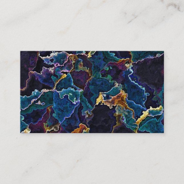 Oil Slick Business Card Visitenkarte (Vorderseite)