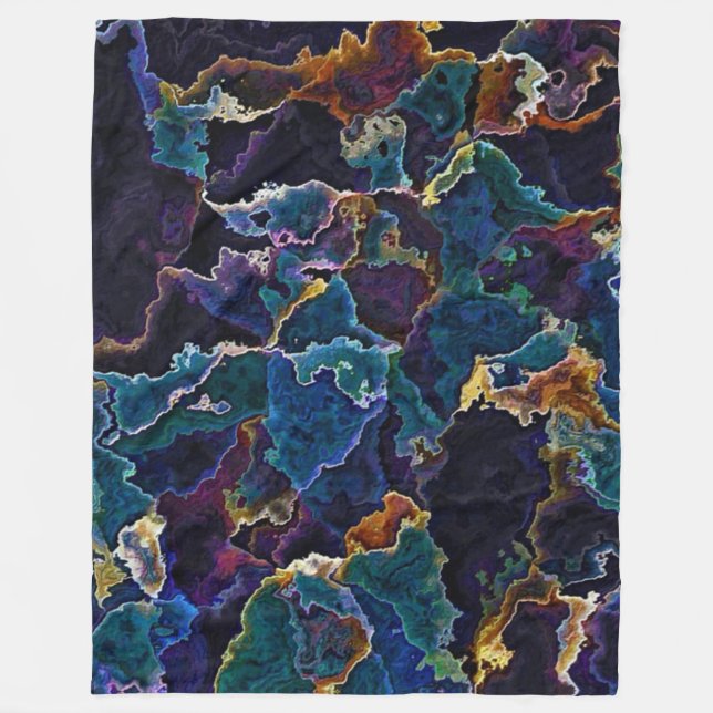 Oil Slick Fleece Blanket (Vorderseite)