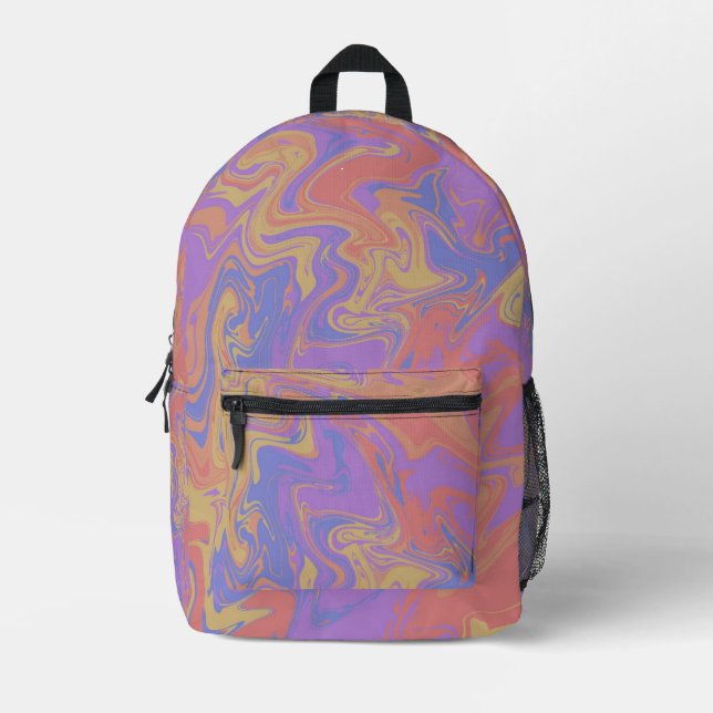 Oil Spill  Bedruckter Rucksack (Vorderseite)