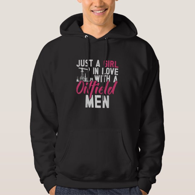 Oilfield Wife Workers Oil Rig Roughneck Oil Drilli Hoodie (Vorderseite)