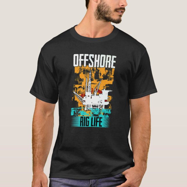 Oilfield Worker Drighneck Offshore Rig Li T-Shirt (Vorderseite)