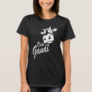 Oim Gaudi Cow Head Farm Alphütte Bauer Bauer F T-Shirt