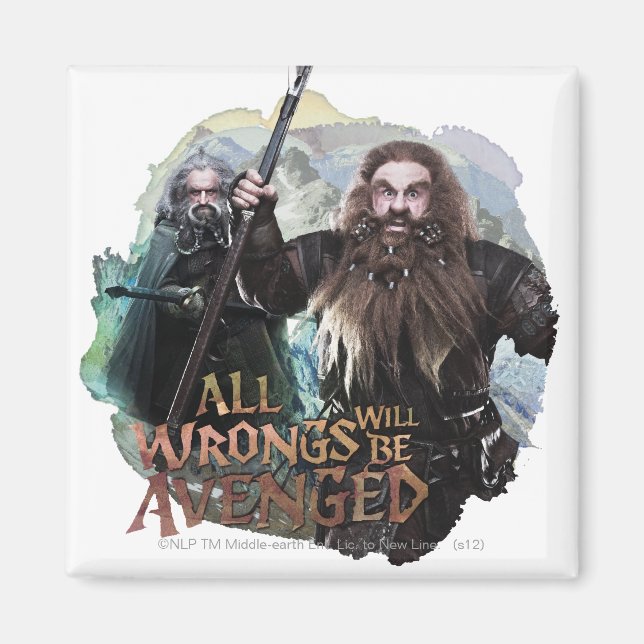 Oin und Gloin Magnet (Vorne)