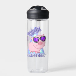Oink aber make it fashion - Pig zitieren Trinkflasche