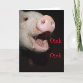 Oink bedeutet, dass ich Sie Liebe, Muttertagskarte Karte