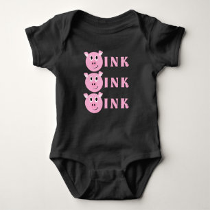 OINK! Niedliche kleine rosa Baby Strampler