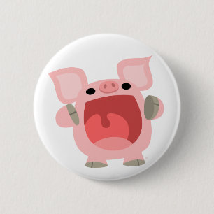 "OINK!!!" Niedliches Button