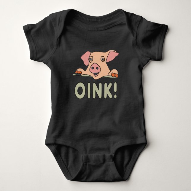 Oink Pig Baby Strampler (Vorderseite)