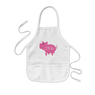 Oink rosa Schwein-T-Shirts und Geschenke Kinderschürze